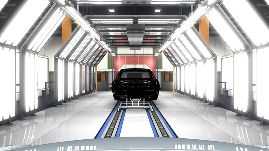 ISODESIGN MB World 3D film car factory