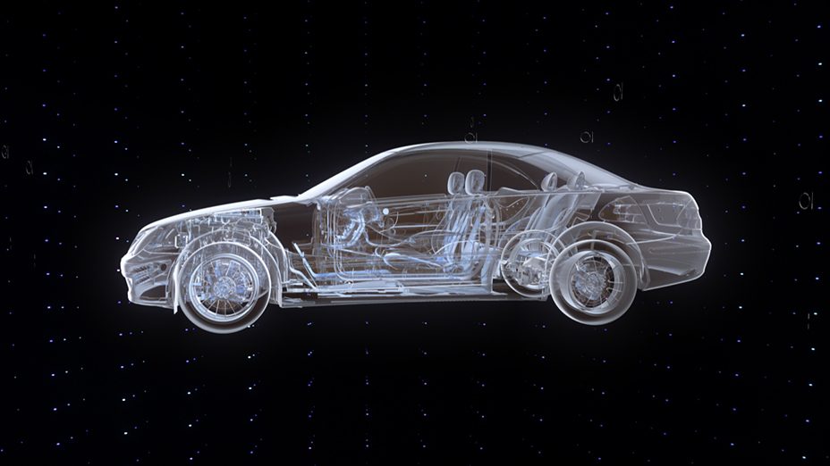ISODESIGN MB World 3D film car skeleton profile